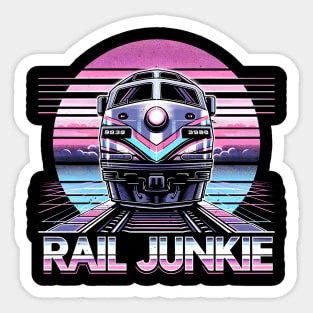 Rail Junkie Sticker